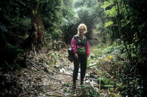 4584 hr RTW 1-2 Dec 1990 Sam on Volcan Poas near San Jose - Costa Rica