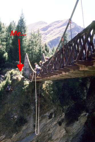 5071 hr RTW 11 Mar 1991 Awesome Foursome in Shotover Canyon NZ