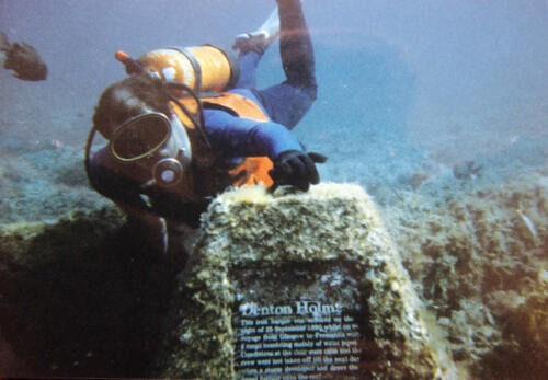 5969 hr RTW 18 Apr 1991 Diving off Rottnest Island Perth Australia